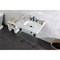 Kingston Brass 30 Carrara Marble Console Sink with Acrylic Legs, Marble WhiteOil Rubbed Bronze LMS3030MASQ5 - alternate 6